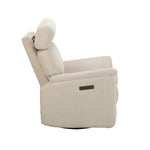 Load image into Gallery viewer, Beige recliner chair on a white background
