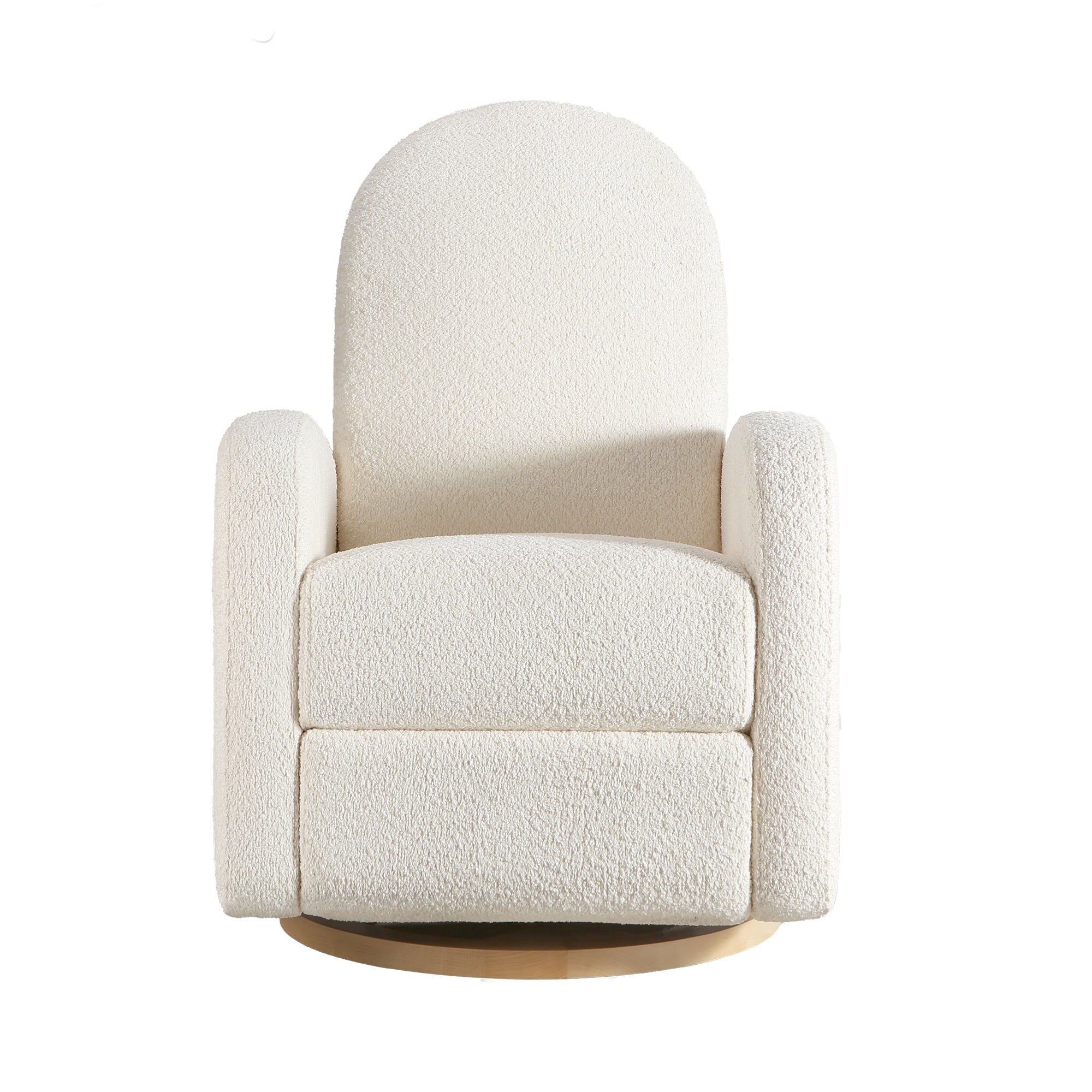 White textured armchair on a white background