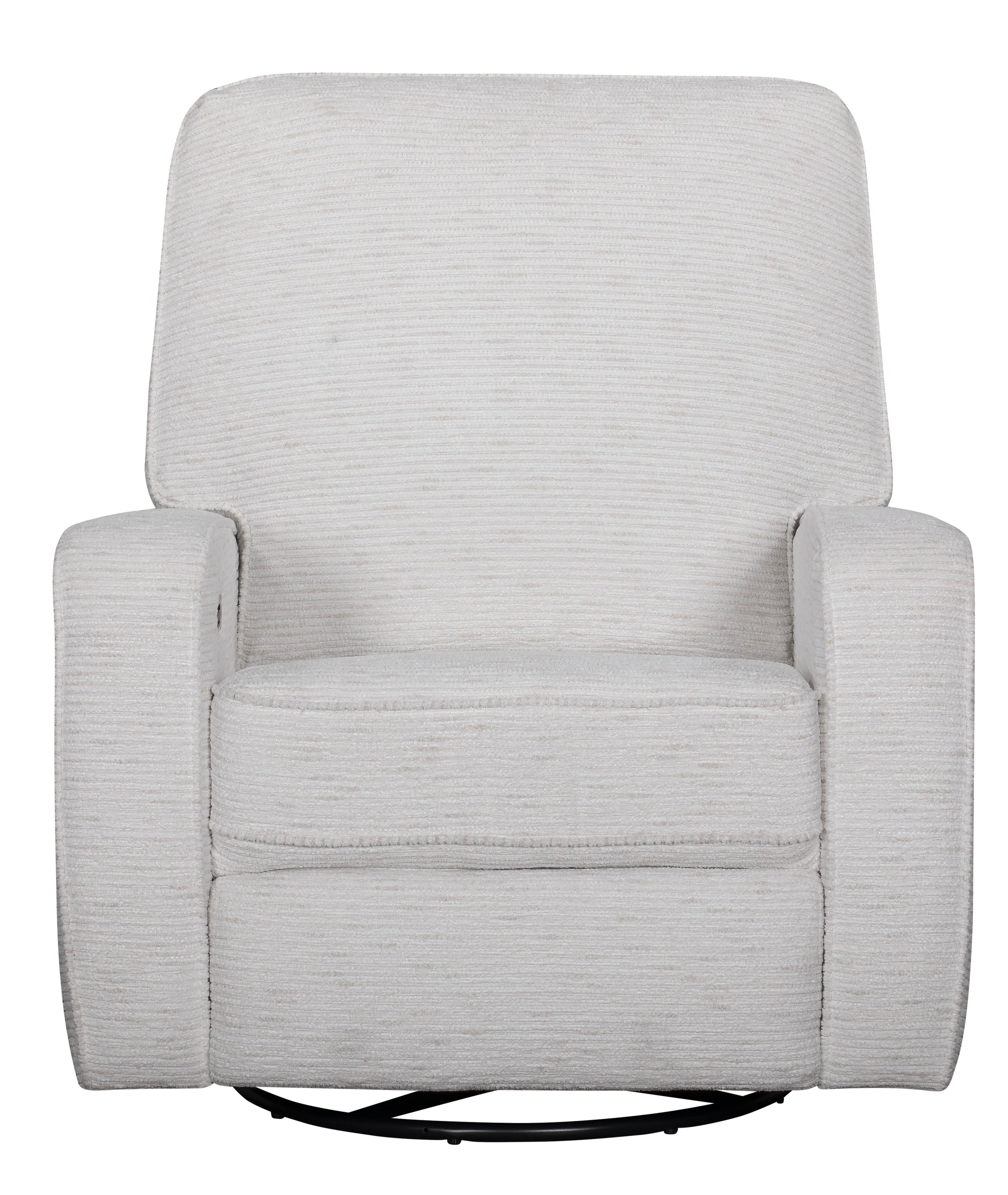 Cream recliner chair on a white background