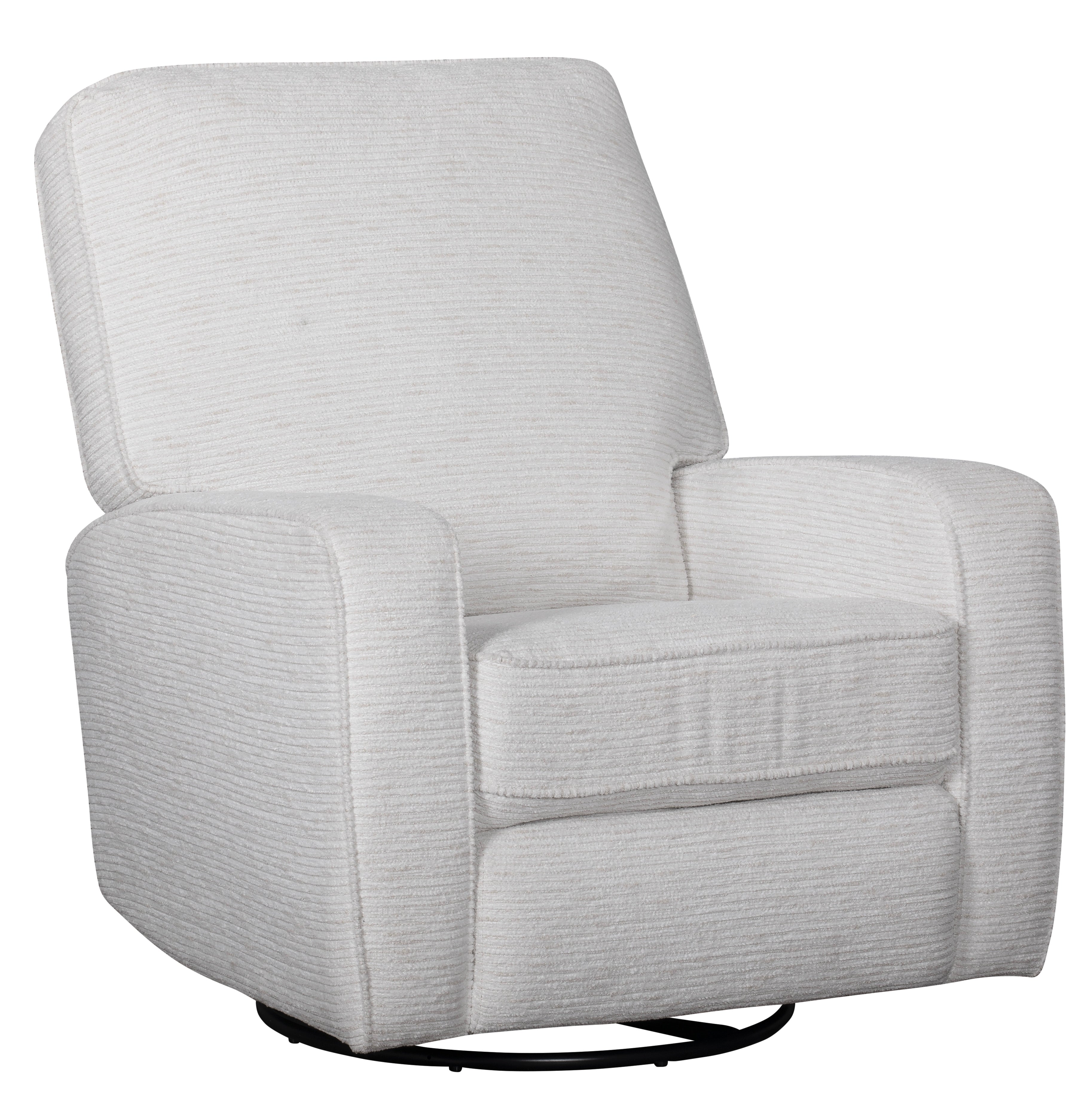 Cream recliner chair on a white background