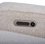 Load image into Gallery viewer, Close-up of a textured fabric surface with a USB charging port and power button.
