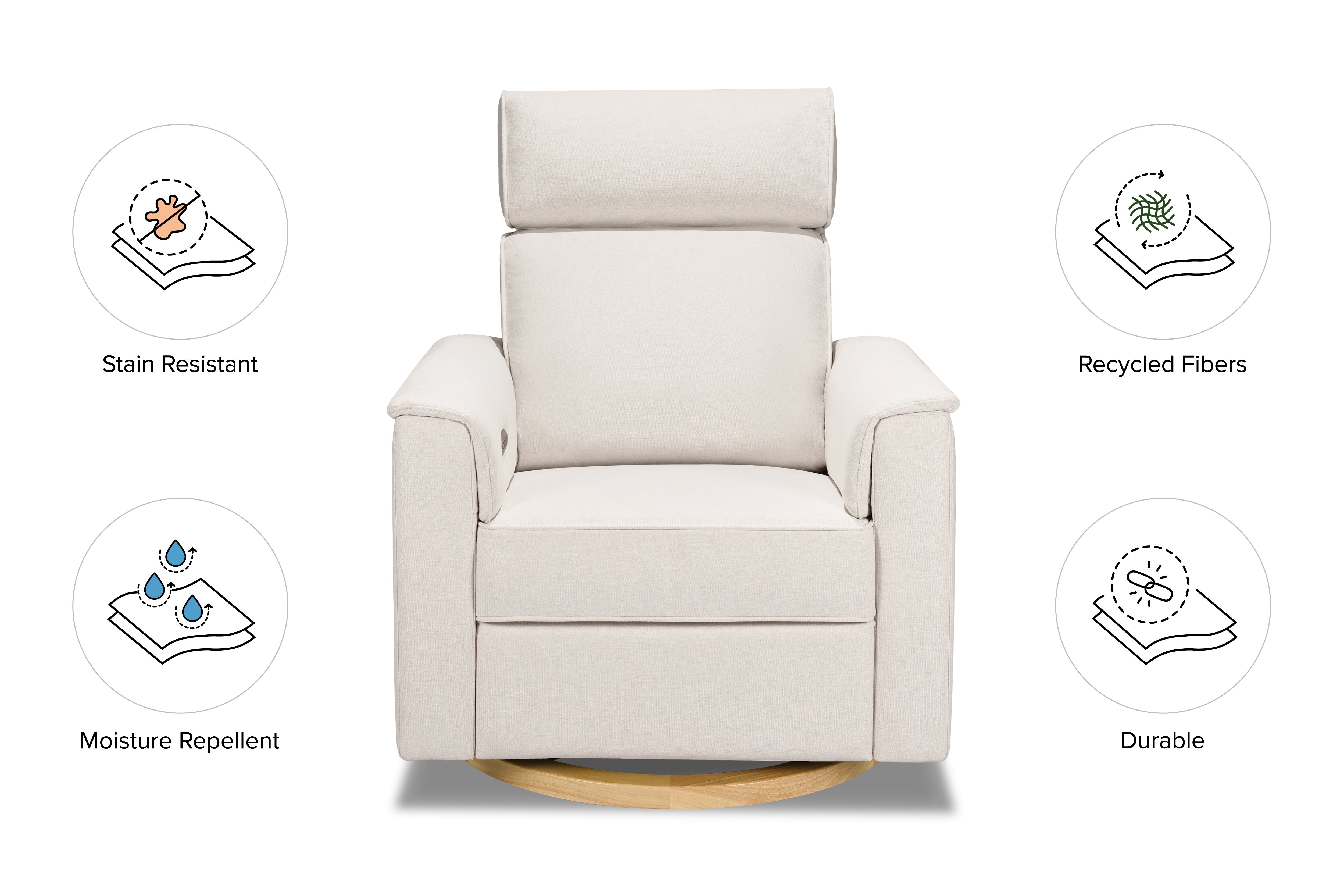 Willow Power Recliner with Adjustable Headrest