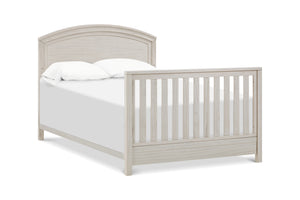 Hemsted crib, converted to full bed, in white driftwood