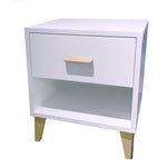 Load image into Gallery viewer, Donatello nightstand in white/natural
