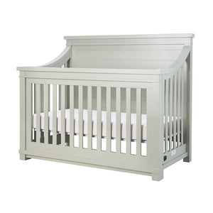 Rowan flat top crib in sage finish