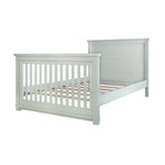 Load image into Gallery viewer, Rowan flat top crib, converted to full bed, in sage finish
