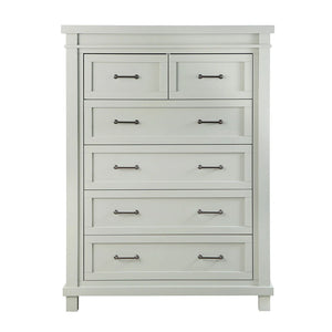 Rowan six drawer chest in sage finish