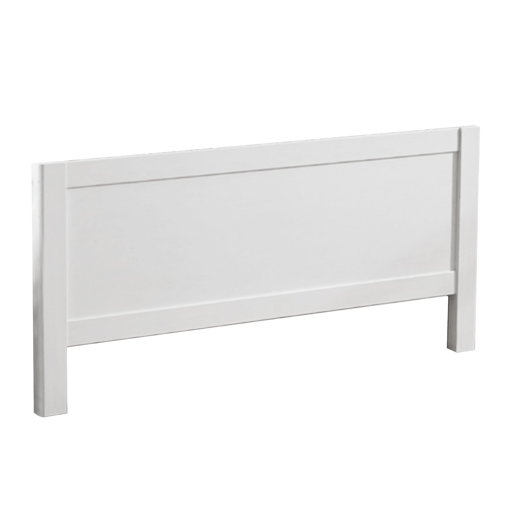 Low footboard in vintage white. 