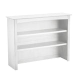 Load image into Gallery viewer, Cristallo hutch for double dresser in vintage white finish.
