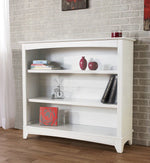 Load image into Gallery viewer, Cristallo bookcase in vintage white finish.
