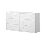 Load image into Gallery viewer, Maxtrix six drawer double dresser in white finish
