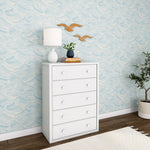 Load image into Gallery viewer, Maxtrix five drawer chest in white finish
