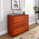 Load image into Gallery viewer, Maxtrix three drawer single dresser in chestnut finish
