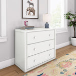 Load image into Gallery viewer, Maxtrix three drawer single dresser in white finish
