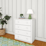 Load image into Gallery viewer, Maxtrix four drawer chest in white finish
