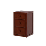 Load image into Gallery viewer, Maxtrix three drawer nightstand in chestnut finish
