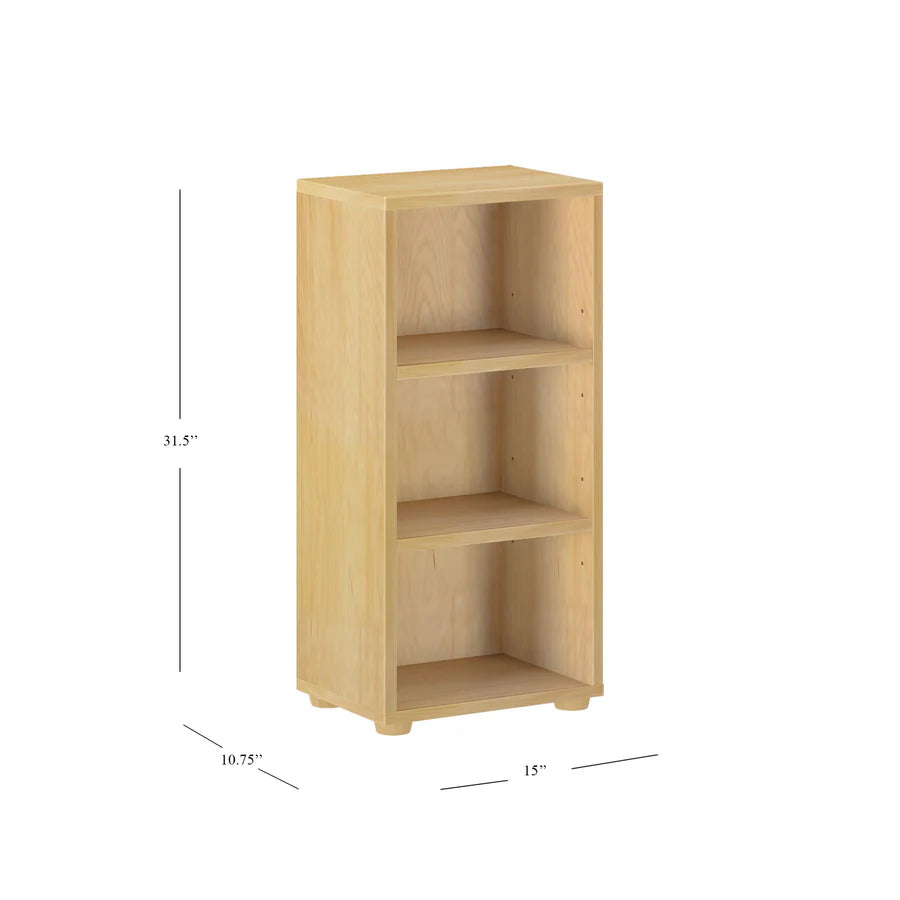 Bookcase 15 x 10.75 x 31.5h, in natural finish