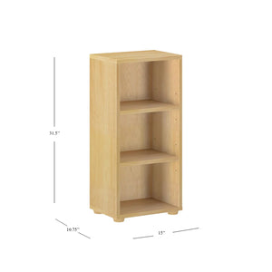 Bookcase 15 x 10.75 x 31.5h, in natural finish