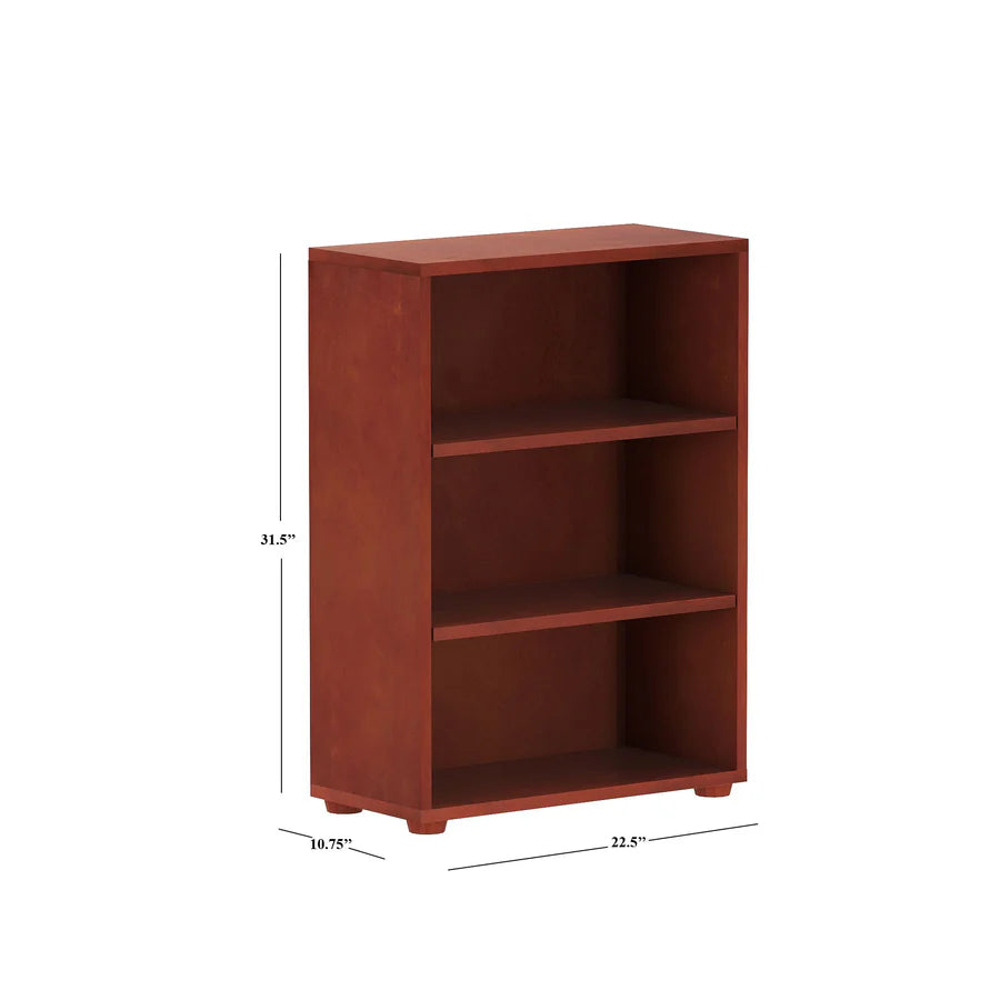 Bookcase 22.5 x 10.75 x 31.5h, in chestnut finish