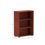 Load image into Gallery viewer, Bookcase 22.5 x 10.75 x 31.5h, in chestnut finish
