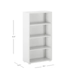 Load image into Gallery viewer, Bookcase 22.5 x 10.75 x 42.25h, in white finish
