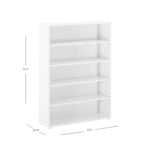 Load image into Gallery viewer, Bookcase 37.5 x 10.75 x 51.5h, in white finish
