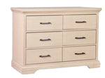 Load image into Gallery viewer, Beige dresser with four drawers and metal handles on a white background
