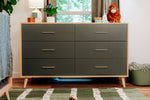 Load image into Gallery viewer, New York six drawer dresser in natural and rosemary
