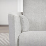 Load image into Gallery viewer, Close-up of a gray upholstered chair with a neutral background
