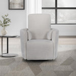 Load image into Gallery viewer, Gray armchair in a modern room with a side table and window.
