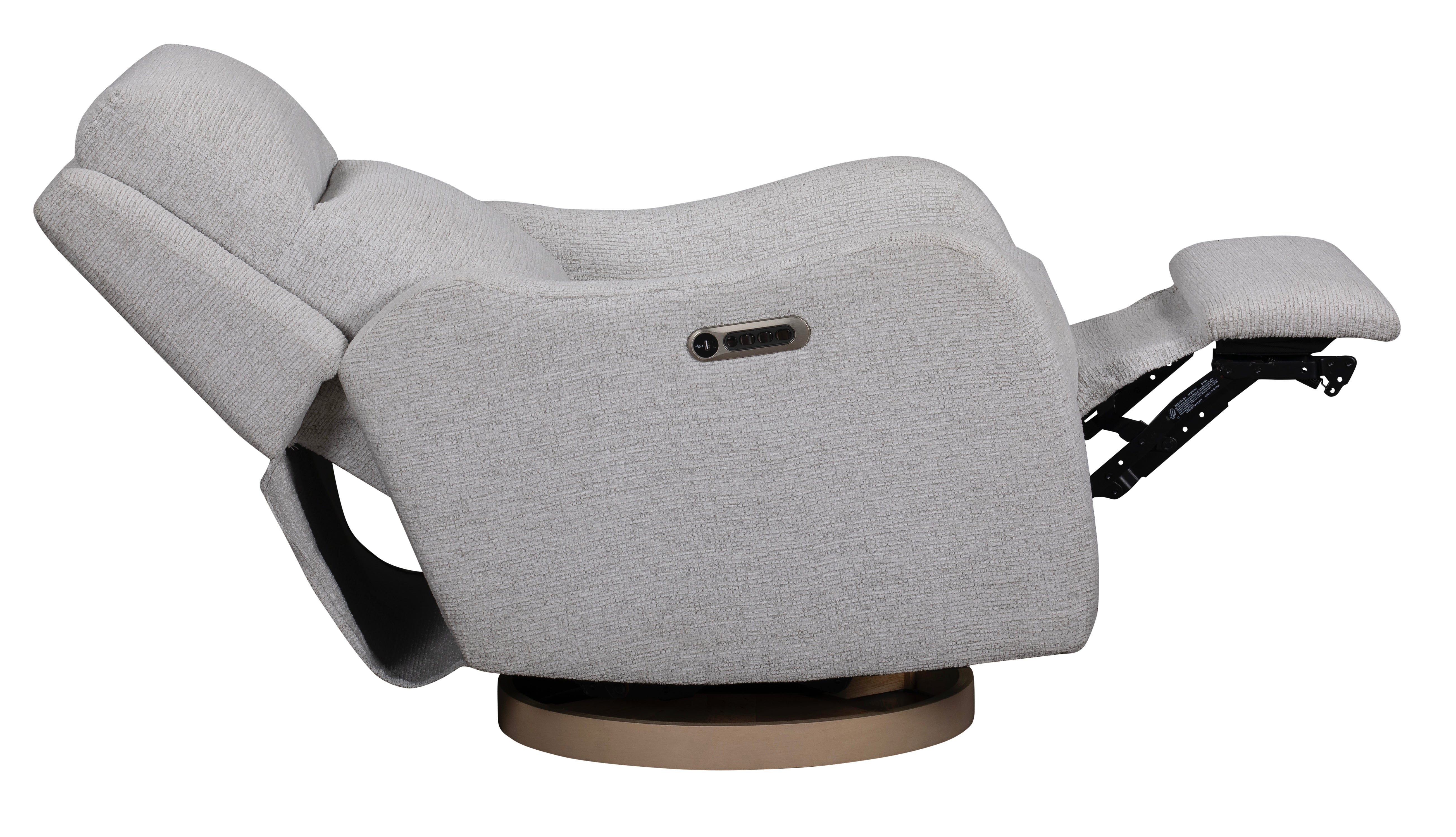 Gray recliner chair on a white background