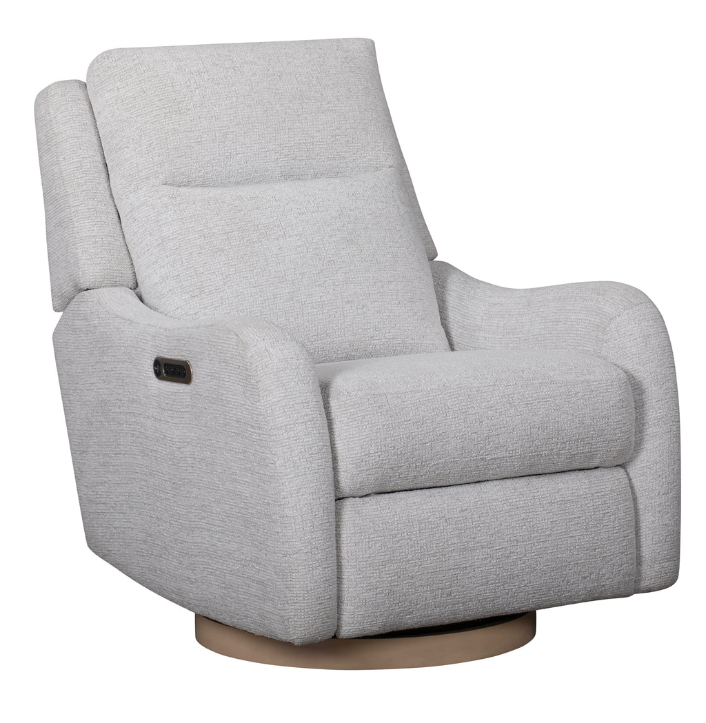 Gray recliner chair on a white background