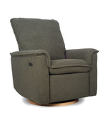 Load image into Gallery viewer, Dream power recliner, shown in sage fabric with wood base
