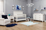 Load image into Gallery viewer, Beckett crib &amp; double dresser in warm white
