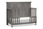 Load image into Gallery viewer, Emory crib converted to toddler bed, shown in weathered charcoal 
