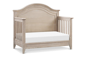 Beckett Rustic curved top crib, converted to daybed, in sandbar 