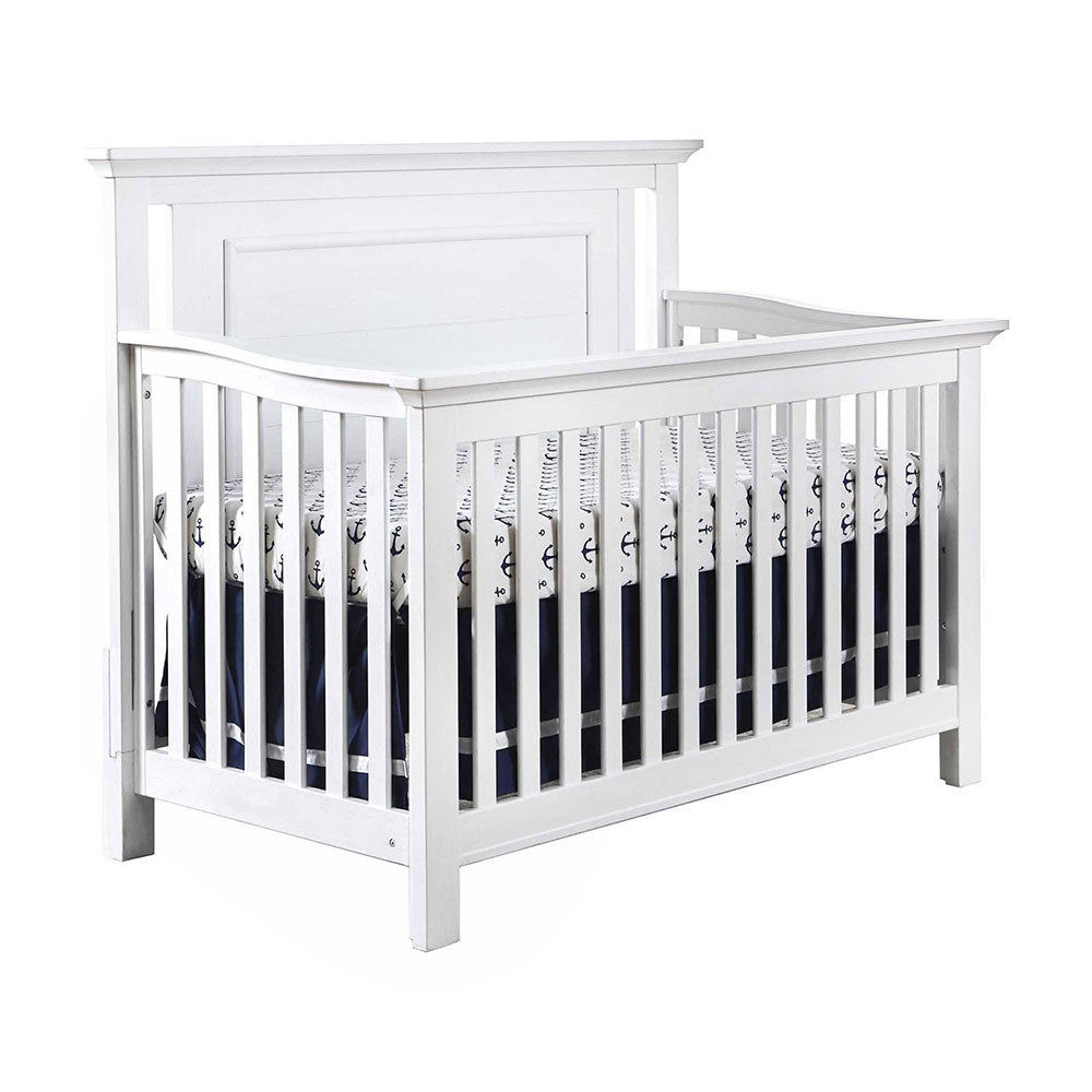 Como flat top crib in vintage white