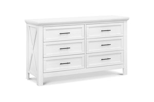 Emory double dresser in linen white