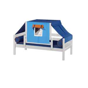 Maxtrix daybed in white with top tent (blue)