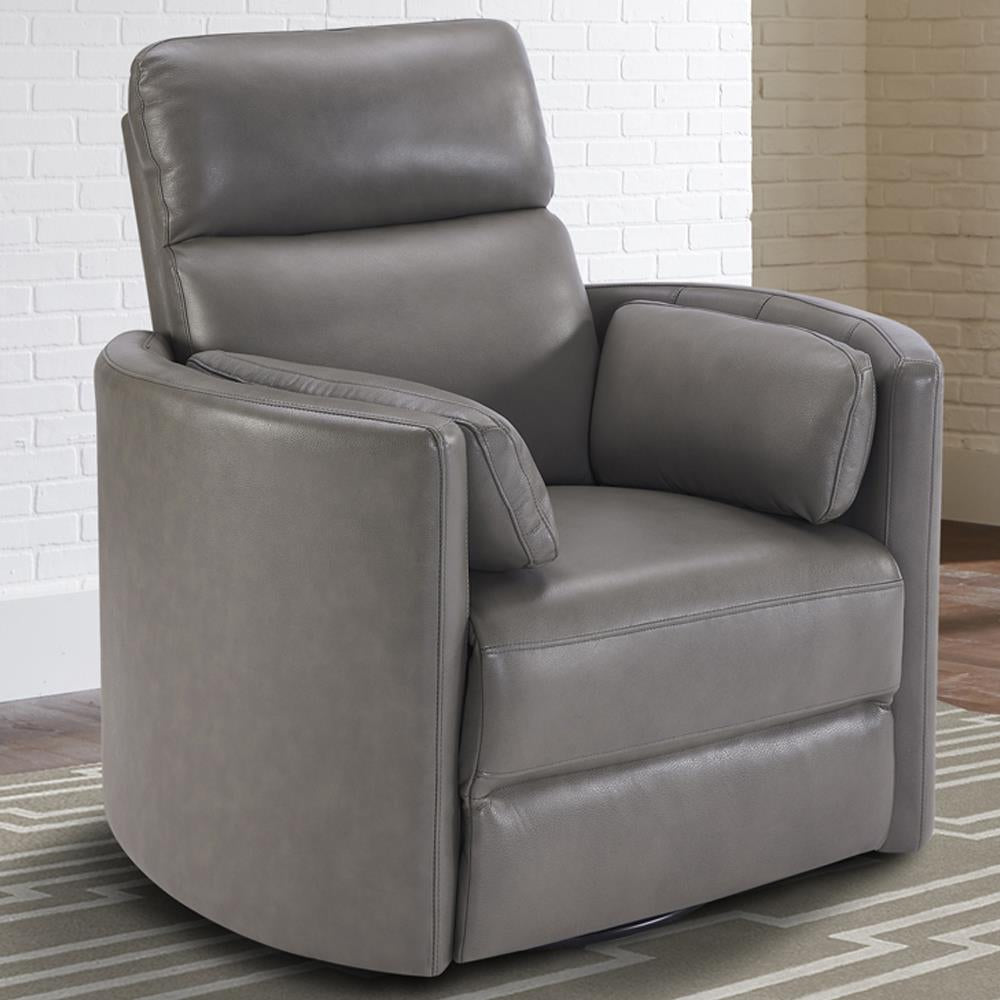 Stirling Power Recliner, grey leather