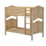 Load image into Gallery viewer, Curved style bunk bed with straight ladder, shown in natural
