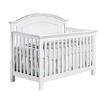 Load image into Gallery viewer, Como curved top crib in vintage white
