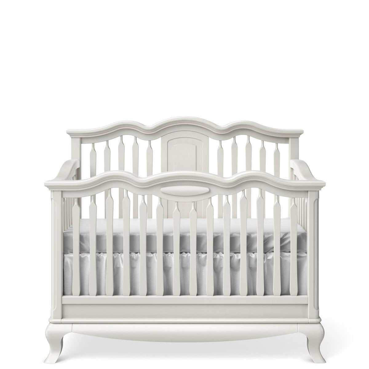 Cleopatra Open Back Convertible Crib, in white